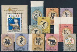 ** 1960 Olimpia - Róma Sor + Blokk (7.200) - Other & Unclassified