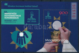 ** 2021 52. Nemzetközi Eucharisztikus Kongresszus Blokk Speciális Változat Piros Sorszámmal (8.000) - Altri & Non Classificati