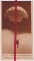 Miami - Descente En Parachute - Orig. Knipsel Coupure Tijdschrift Magazine - 1931 - Unclassified