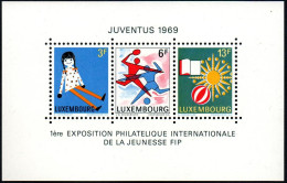 Luxembourg 1969 Juventus 69 M-S, MNH ** Mi Blk 8 (Ref: 2056) - Nuovi