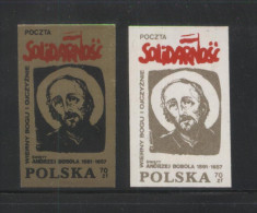 POLAND SOLIDARNOSC SOLIDARITY FAITHFUL TO GOD & COUNTRY SAINT ANDRZEJ BOBOLA RELIGION CHRISTIANITY CHURCH MARTYR - Vignette Solidarnosc