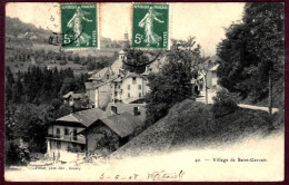 74 - B28140CPA - SAINT ST GERVAIS - Village, Entree - Très Bon état - HAUTE-SAVOIE - Saint-Gervais-les-Bains