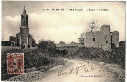 46 - B26503CPA - BETAILLE - L' Eglise Et Le Château - Très Bon état - LOT - Otros & Sin Clasificación