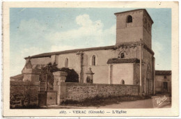 33 - B26452CPA - VERAC - L' Eglise - Cimetiere - Très Bon état - GIRONDE - Sonstige & Ohne Zuordnung