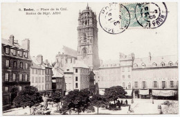 12 - B24675CPA - RODEZ - Place De La Cité - Statue De Mgr  Affré - Parfait état - AVEYRON - Rodez