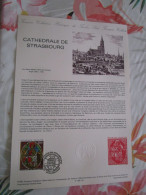 Document Officiel  Cathedrale De Strasbourg 13/4/85 - Documents De La Poste