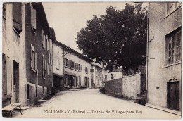 69 - B21915CPA - POLLIONNAY - Entree Du Village Cote EST - Très Bon état - RHONE - Other & Unclassified