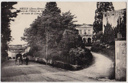 79 - B18089CPA - MELLE - Square Hotel De Ville - Route De Limoges - Bon état - DEUX-SEVRES - Melle