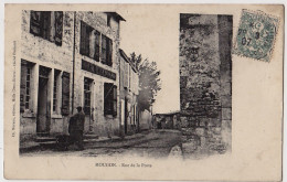 79 - B18079CPA - MOUGON - NIORT - Rue De La Poste - Cafe A.PIMBAULT - Très Bon état - DEUX-SEVRES - Other & Unclassified