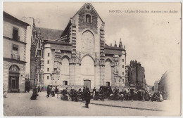 44 - B17370CPA - NANTES - Eglise Saint Similien Attendant Son Clocher - Marche - Carte Pionniere - Très Bon état - LOIRE - Nantes