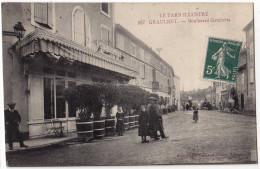 81 - B16725CPA - GRAULHET - Boulevard Gambetta - Cafe GUILLET - Très Bon état - TARN - Graulhet