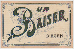 47 - B10760CPA - AGEN - Un Baiser D'agen - Bon état - LOT-ET-GARONNE - Agen