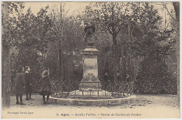 47 - B10752CPA - AGEN - Jardin Public, Statue De Cortete De Prades - Très Bon état - LOT-ET-GARONNE - Agen