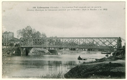 33 - B10740CPA - LIBOURNE - LORMONT - Nouveau Pont Suspendu - Société Dyle Bacalan - Bon état - GIRONDE - Libourne