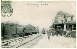 89 - B10023CPA - SENS - Quais De La Gare P.L.M. - Très Bon état - YONNE - Sens
