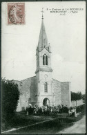 17 - B8551CPA - BOURGNEUF - église  - Sortie De Messe - Bon état - CHARENTE-MARITIME - Andere & Zonder Classificatie