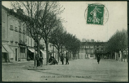 17 - B8535CPA - AULNAY DE SAINTONGE - Place Des Halles - Très Bon état - CHARENTE-MARITIME - Andere & Zonder Classificatie