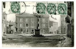 42 - B3620CPA - IZIEUX - Place De La Croix De Mission - Très Bon état - LOIRE - Autres & Non Classés