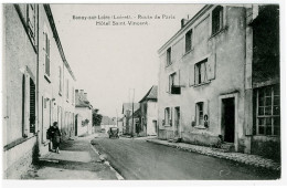 45 - B3540CPA - BONNY SUR LOIRE - Route De Paris - Hotel Saint Vincent - Parfait état - LOIRET - Andere & Zonder Classificatie