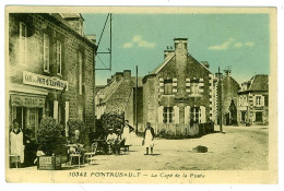 50 - B3102CPSM - PONTAUBAULT - Café De La Poste (tabac) - Très Bon état - MANCHE - Other & Unclassified
