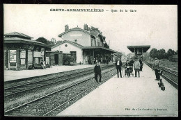 77 - T2115CPA - GRETZ ARMAINVILLIERS - Quai De La Gare - Parfait état - SEINE-ET-MARNE - Gretz Armainvilliers