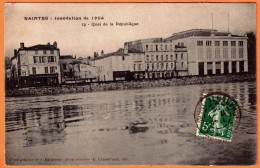 17 - B34323CPA - SAINTES - Inondation De 1904 Quai De La République - Très Bon état - CHARENTE-MARITIME - Saintes