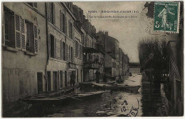 78 - B31021CPA - POISSY - Inondations 1910, Boulevard De La Seine - Bon état - YVELINES - Poissy