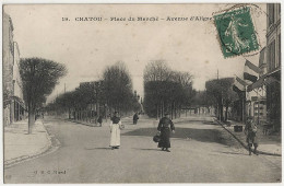 78 - B30927CPA - CHATOU - Place Du Marche, Avenue D' Aligre - Parfait état - YVELINES - Chatou