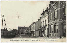 59 - B30145CPA - MERVILLE - Avenue De La Gare - AVANT LA GUERRE - Parfait état - NORD - Merville