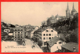 - B29683CPA - NEUCHATEL - SUISSE - Rue De L' Ecluse Et La Collégiale - Très Bon état - EUROPE - Neuchâtel