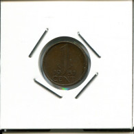 1 CENT 1951 NEERLANDÉS NETHERLANDS Moneda #AR518.E.A - 1948-1980: Juliana