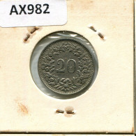 20 RAPPEN 1944 B SWITZERLAND Coin #AX982.3.U.A - Otros & Sin Clasificación