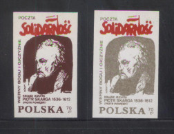 POLAND SOLIDARNOSC SOLIDARITY FAITHFUL TO GOD & COUNTRY FTHR PIOTR SKARGA JESUIT PRIEST CHRISTIANITY RELIGION LITHUANIA - Solidarnosc-Vignetten