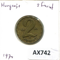 2 FORINT 1970 HONGRIE HUNGARY Pièce #AX742.F.A - Hongrie