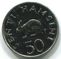 50 SENTI 1990 TANZANIA UNC Rabbit Moneda #W10985.E.A - Tanzania