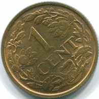 1 CENT 1968 NETHERLANDS ANTILLES Bronze Fish Colonial Coin #S10786.U.A - Netherlands Antilles