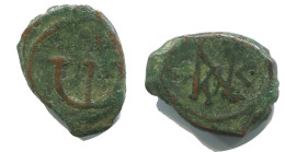 FLAVIUS JUSTINUS II CYZICUS FOLLIS Antique BYZANTIN Pièce 1.4g/15mm #AB432.9.F.A - Byzantinische Münzen