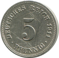 5 PFENNIG 1911 A ALEMANIA Moneda GERMANY #DE10469.5.E.A - 5 Pfennig