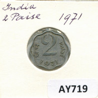 2 PAISE 1971 INDIA Coin #AY719.U.A - Indien