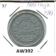 5 FRANCS 1949 FRANCE Pièce #AW392.F.A - 5 Francs