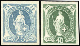 Schweiz, 1905, 89, 91 P, Ohne Gummi - Other & Unclassified