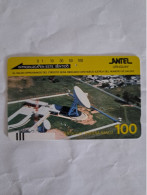 URUGUAY ANTEL ESTACION TERRENA MANGA 100U UT BACK GREY SUPERBE - Uruguay