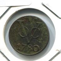 1780 UTRECHT VOC DUIT NEERLANDÉS NETHERLANDS Colonial Moneda #VOC1618.10.E.A - Nederlands-Indië