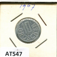10 GROSCHEN 1967 AUSTRIA Coin #AT547.U.A - Autriche