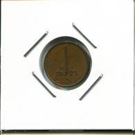 1 CENT 1973 NETHERLANDS Coin #AR542.U.A - 1948-1980: Juliana