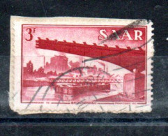 SARRE - SAAR - 1952 - BRUCKENBAU - CONSTRUCTION DE PONT - GERSWEILER - Used - Oblitéré - Sur Fragment - Unstucked - 3 - - Gebraucht