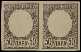 Serbien, 1905, 84U-91U Var. (2), Ohne Gummi - Serbie