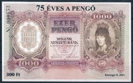 ** 2001/6 75 éves A Pengő Emlékív - Altri & Non Classificati