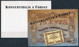 ** 2001 Konvertibilis A Forint 2 Db Emlékív Tévnyomat, Egyiken A Felülnyomás A Hátoldalra Került, Másikon Elcsúszott - Autres & Non Classés