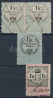 Cca 1855-70 4 Db Hirdetményilleték Bélyeg - Unclassified